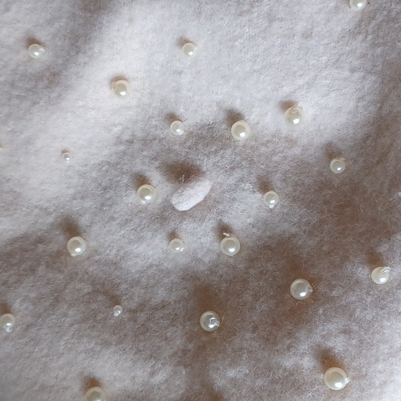 H&M wool  pearls beret one size - Picture 8 of 8